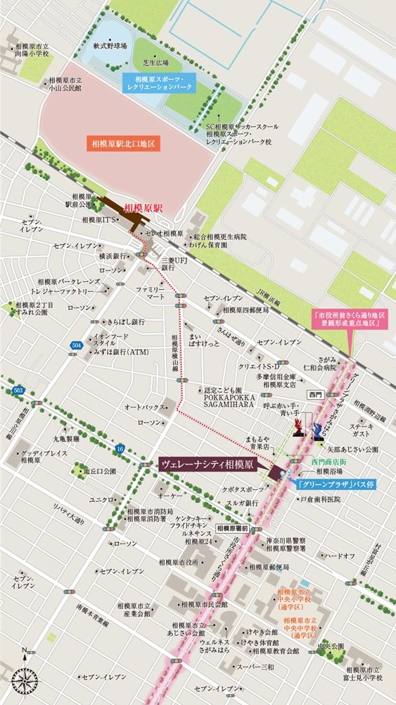 現地周辺案内図