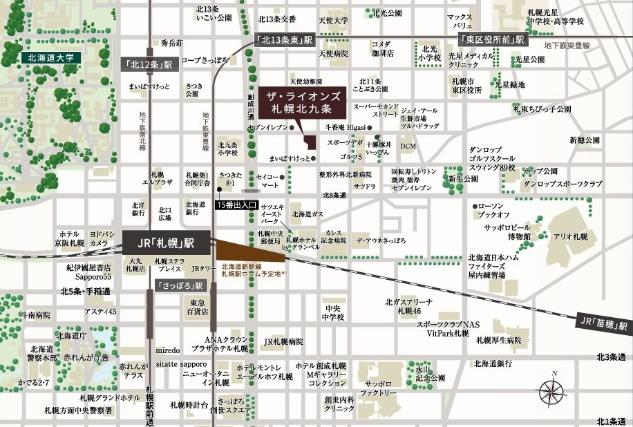 現地案内図（広域マップ）