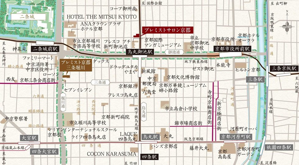現地・サロン案内図