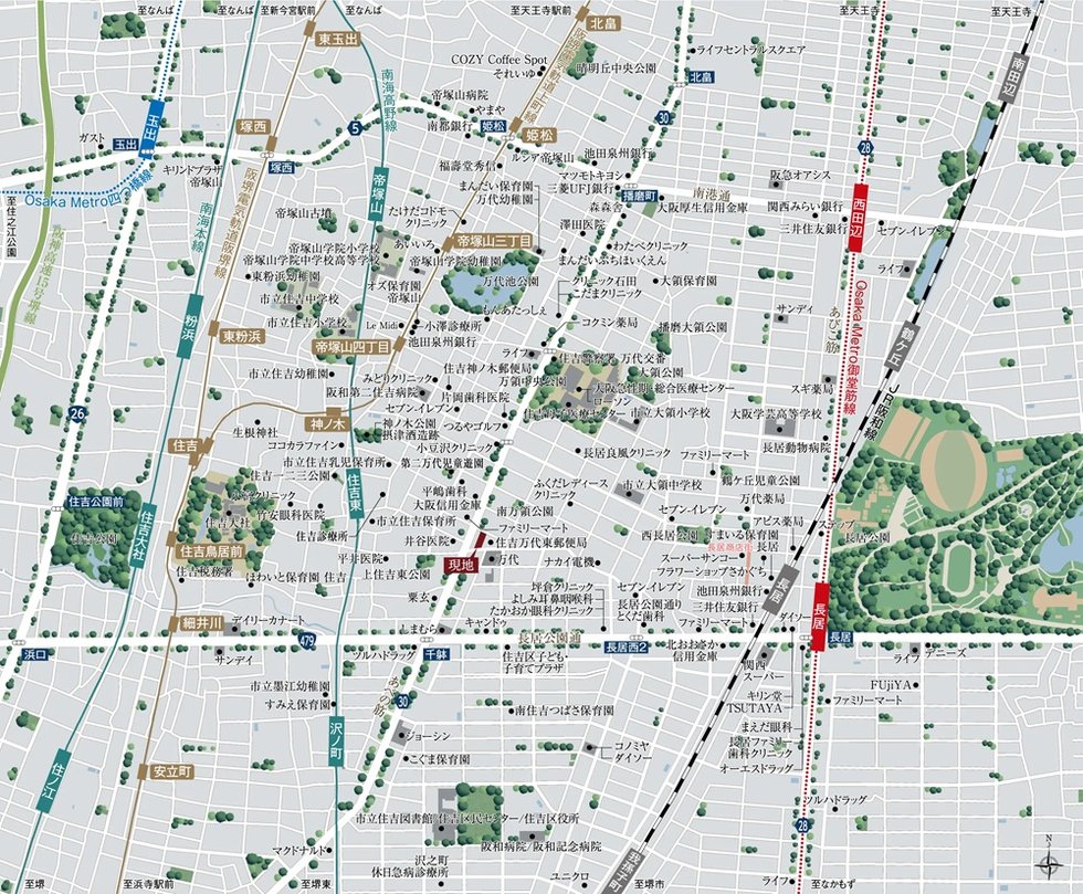 現地案内図