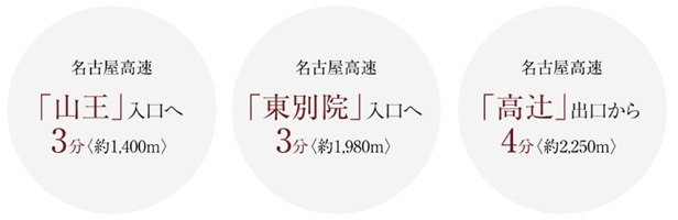CAR LIFE
高速出入口や主要幹線道路へのアクセスも快適。カーライフを満喫できます。