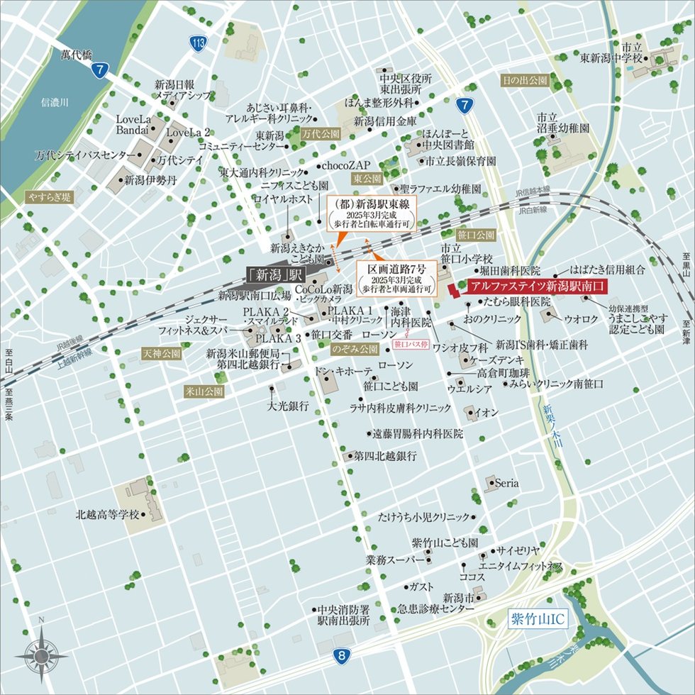 建設予定地案内図