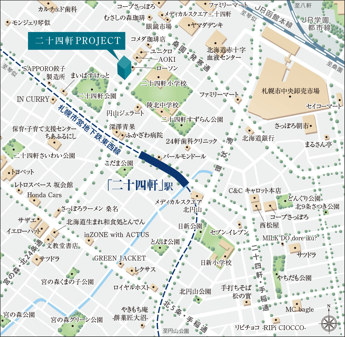 現地案内図