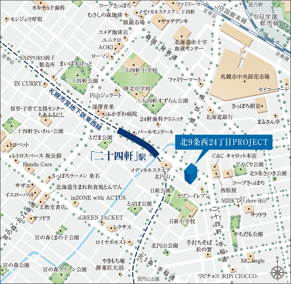 現地案内図