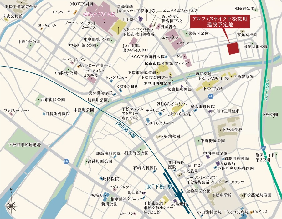 建設予定地案内図