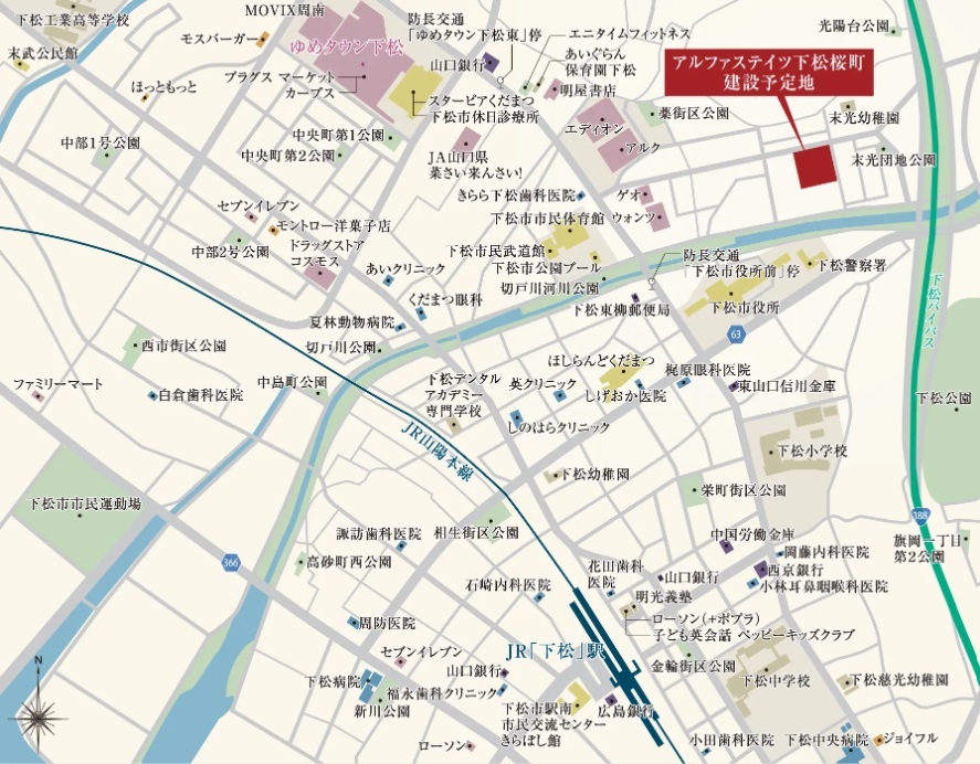 建設予定地案内図