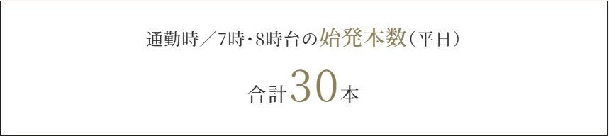 相鉄本線「海老名」駅はもちろん小田急線「海老名」駅からも始発電車が運行。