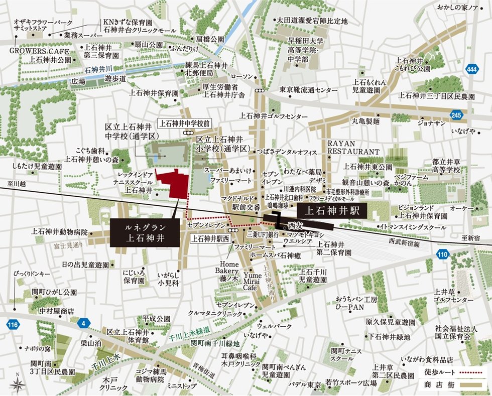 現地案内図