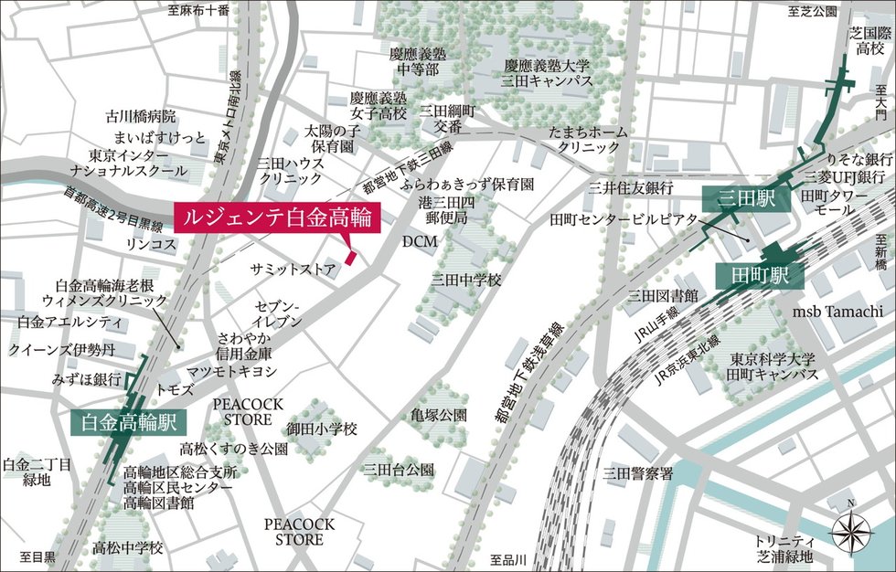 現地案内図（挟拡図）