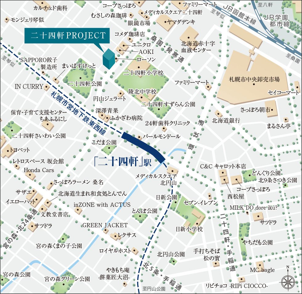 現地案内図