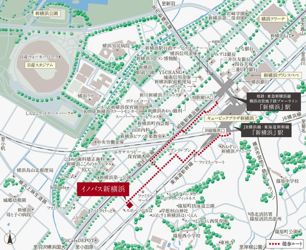 現地案内図