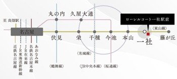 「名古屋」「栄」をはじめ、主要駅にダイレクトアクセス。