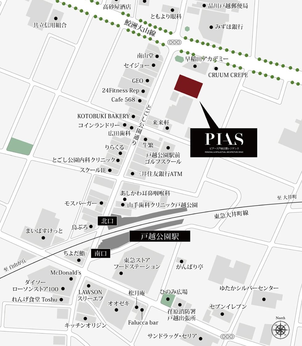 現地案内図(狭域)