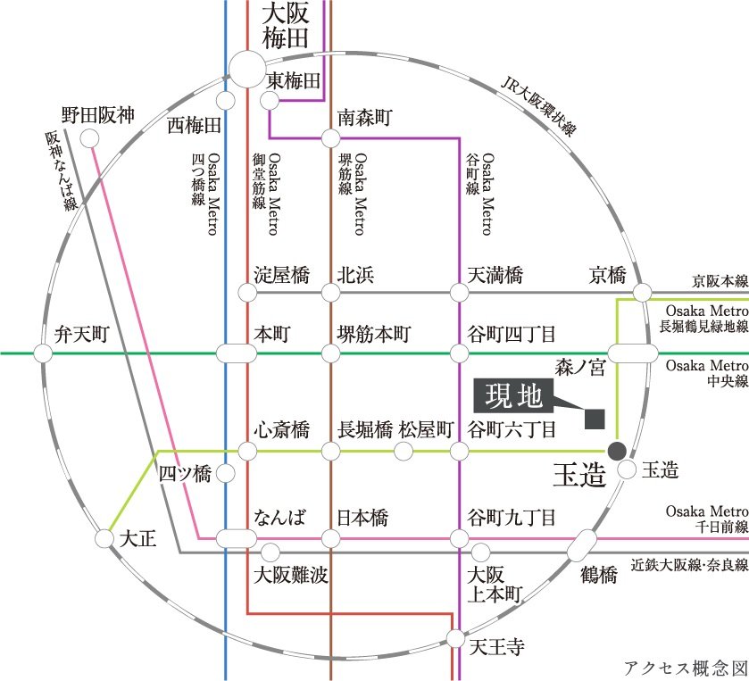 主要駅から直通でつながる快適性。