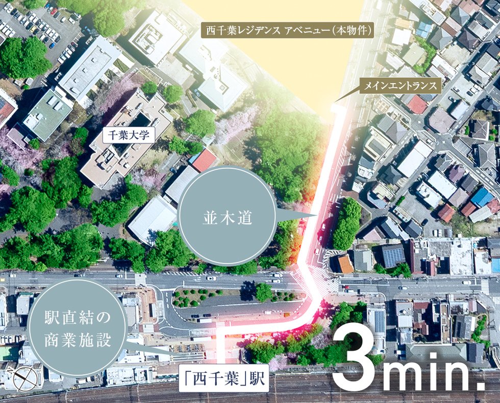 JR総武線駅徒歩3分・駅に近いからこそ広がる自由