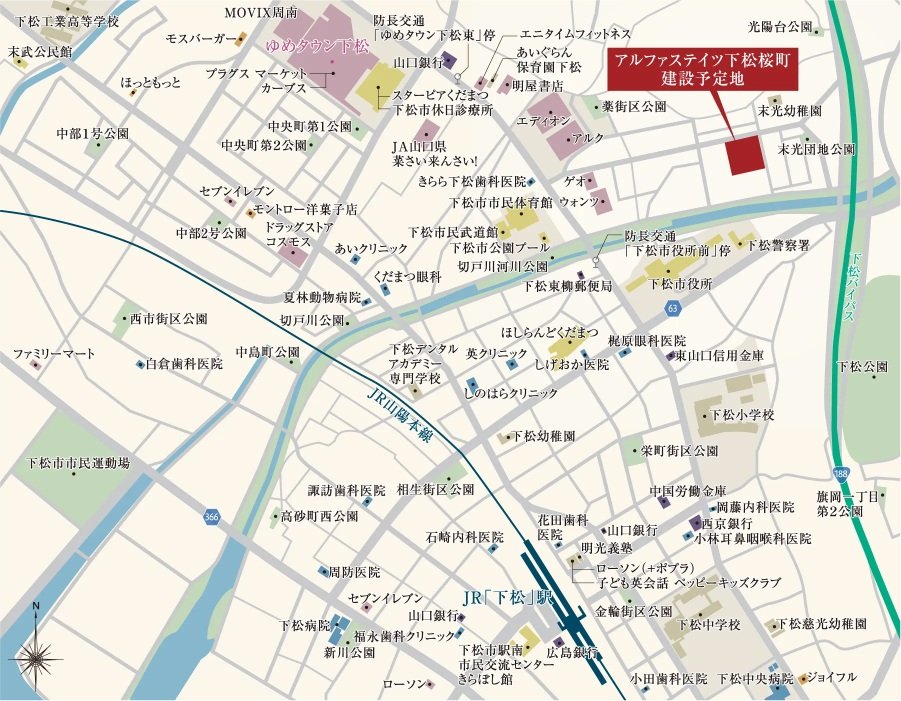 建設予定地案内図