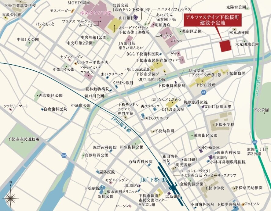 建設予定地案内図