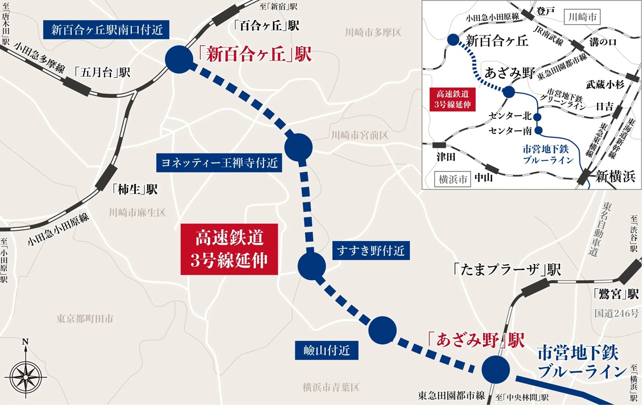 ブルーラインの延伸計画で
さらに便利に、さらに快適に。