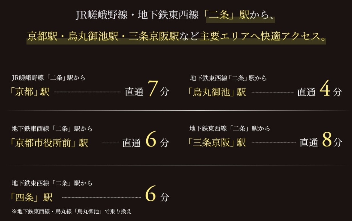 便利な主要エリアへ直通