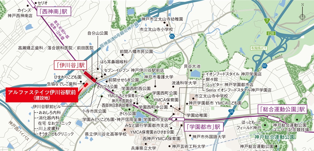 建設予定地案内図