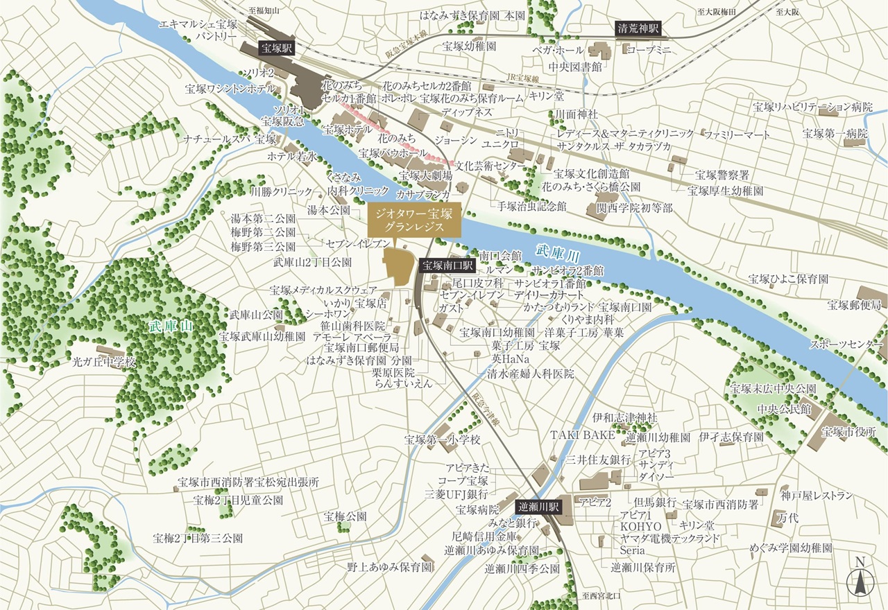 現地案内図