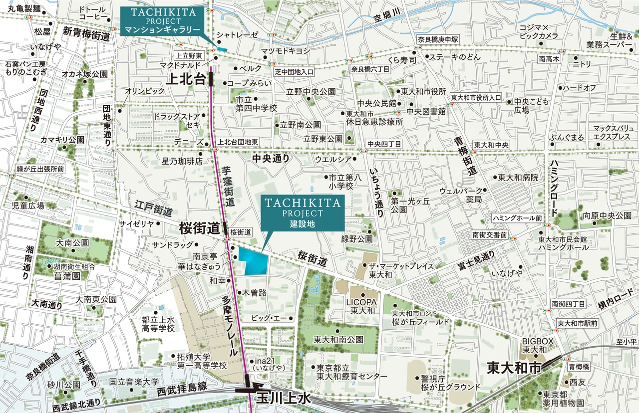 現地案内図