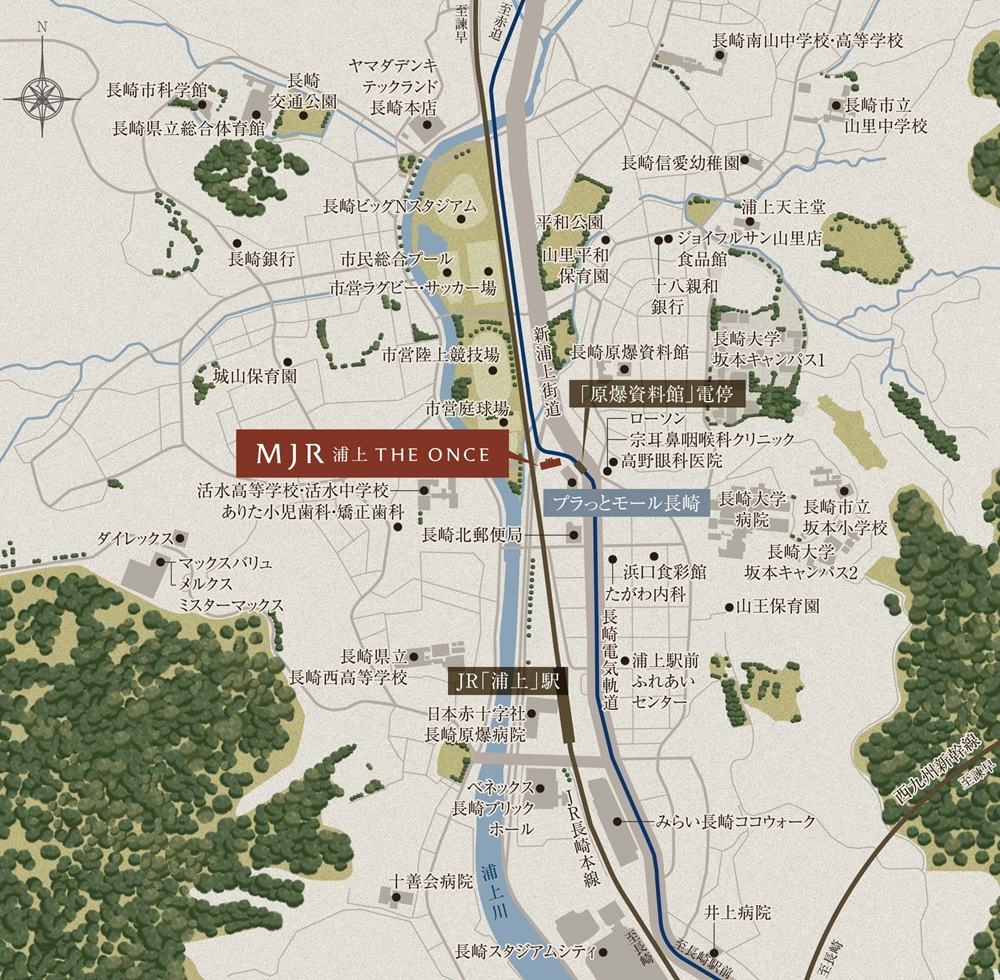 現地案内図
