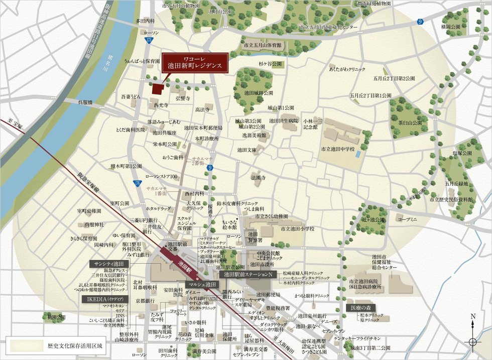 現地案内図