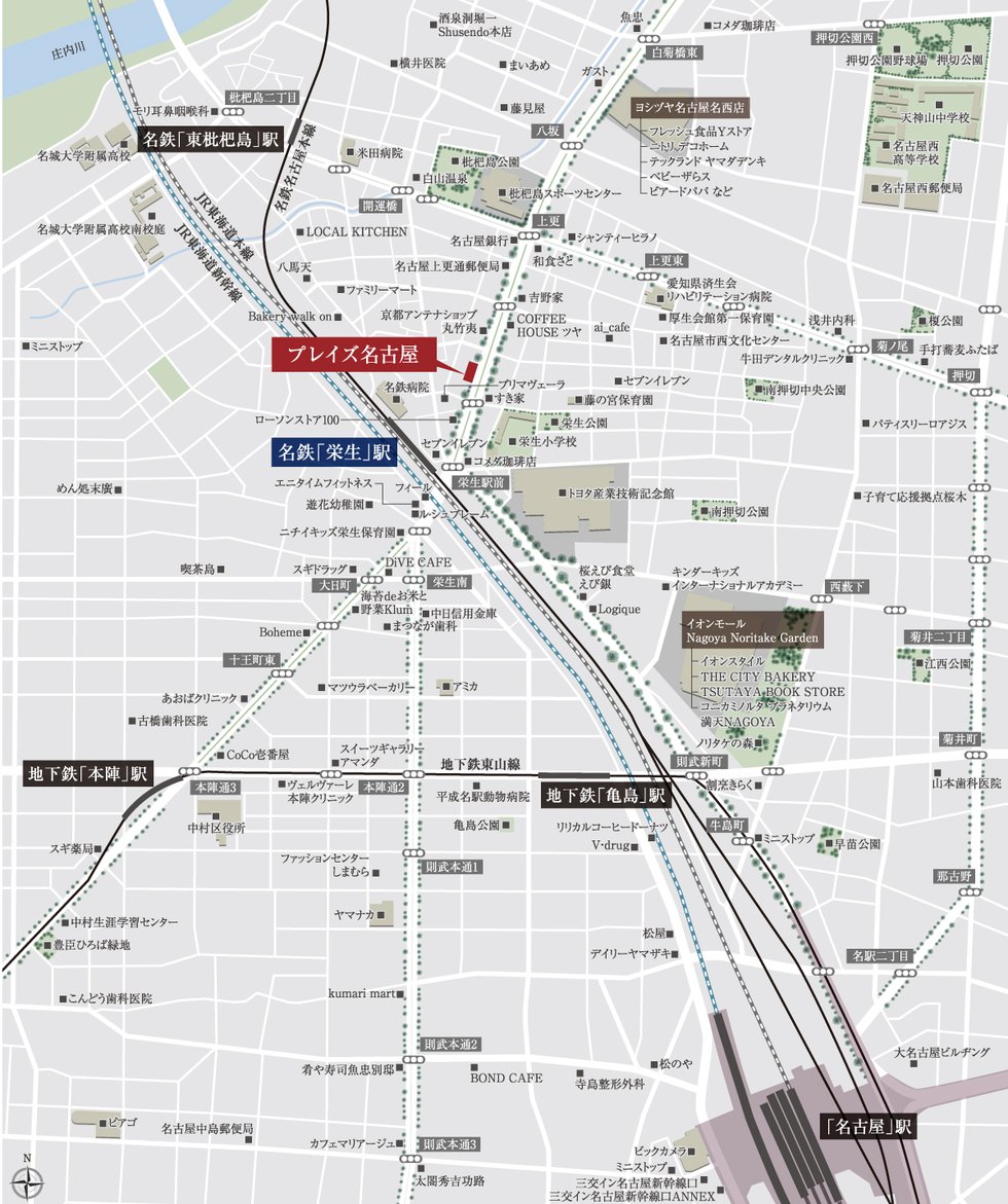 現地案内図