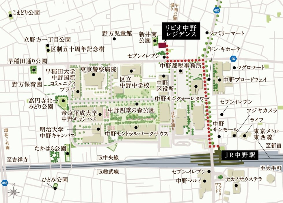 現地案内図