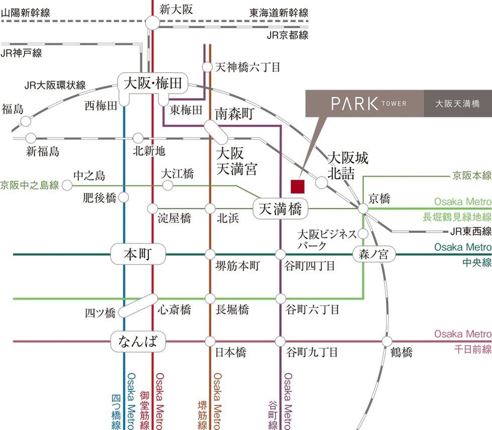 「東梅田」駅へ直通5分、優雅な都心スタイルを。