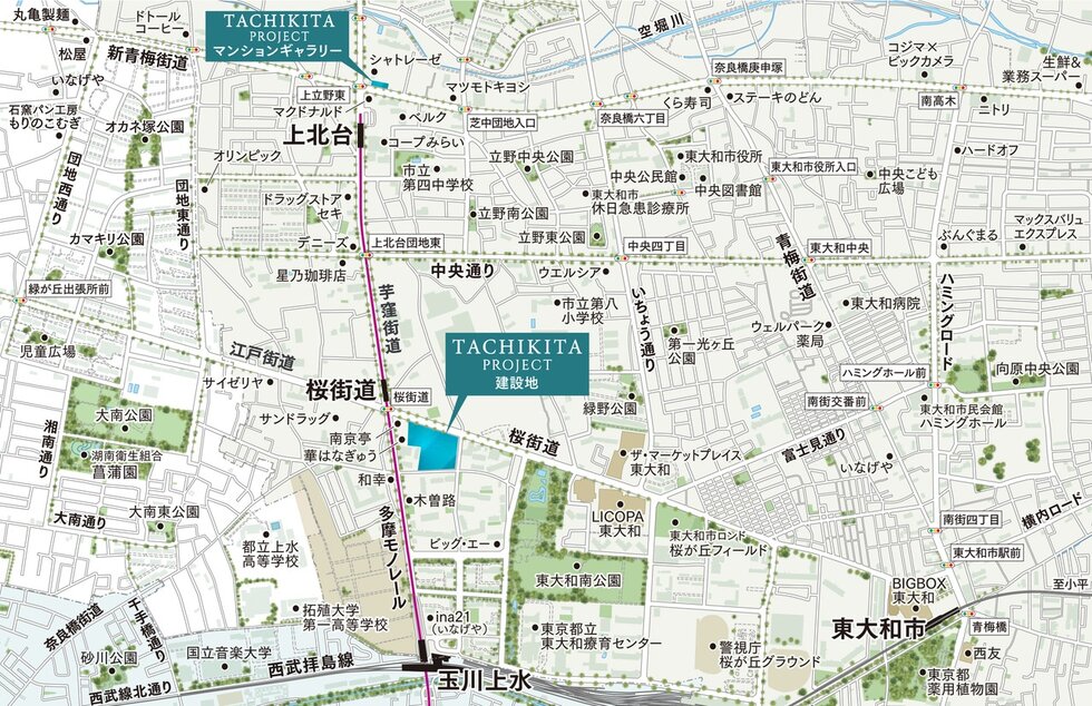 現地案内図