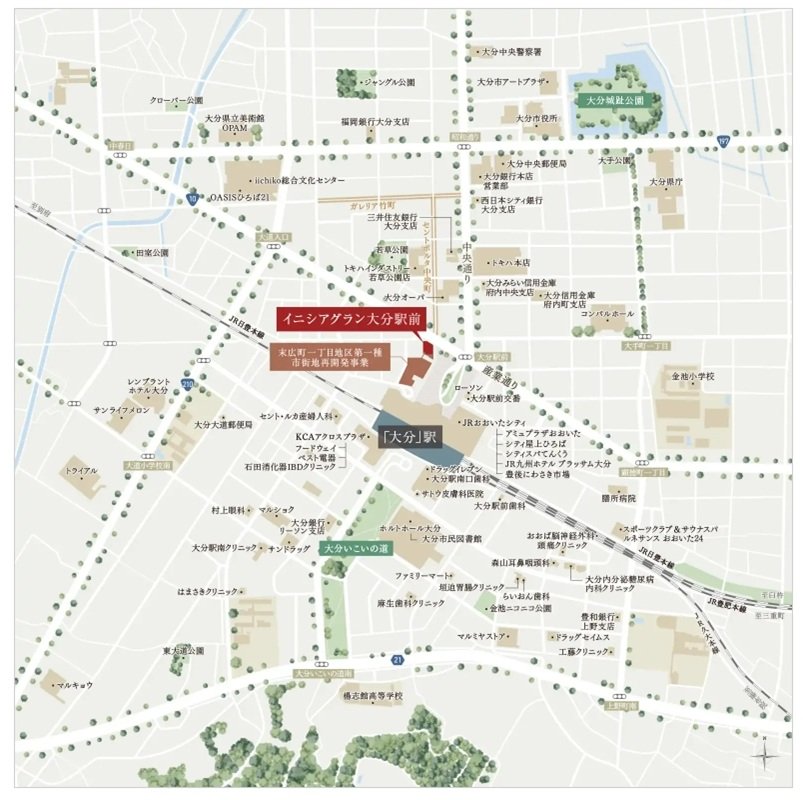 現地案内図（広域）