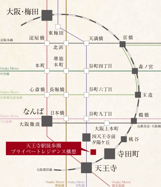Train Access
6駅7路線利用可（※1）