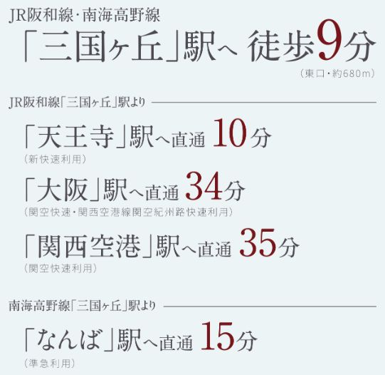 「三国ヶ丘」駅へ徒歩9分