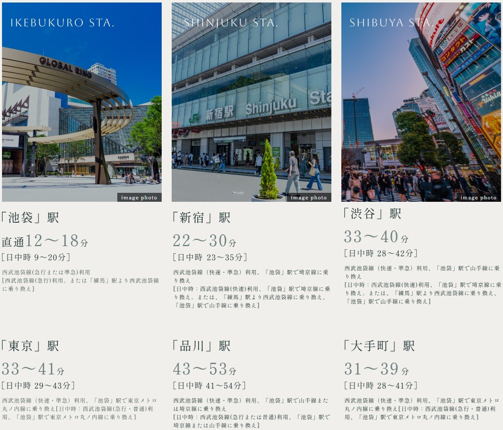 西武池袋線「石神井公園」駅より