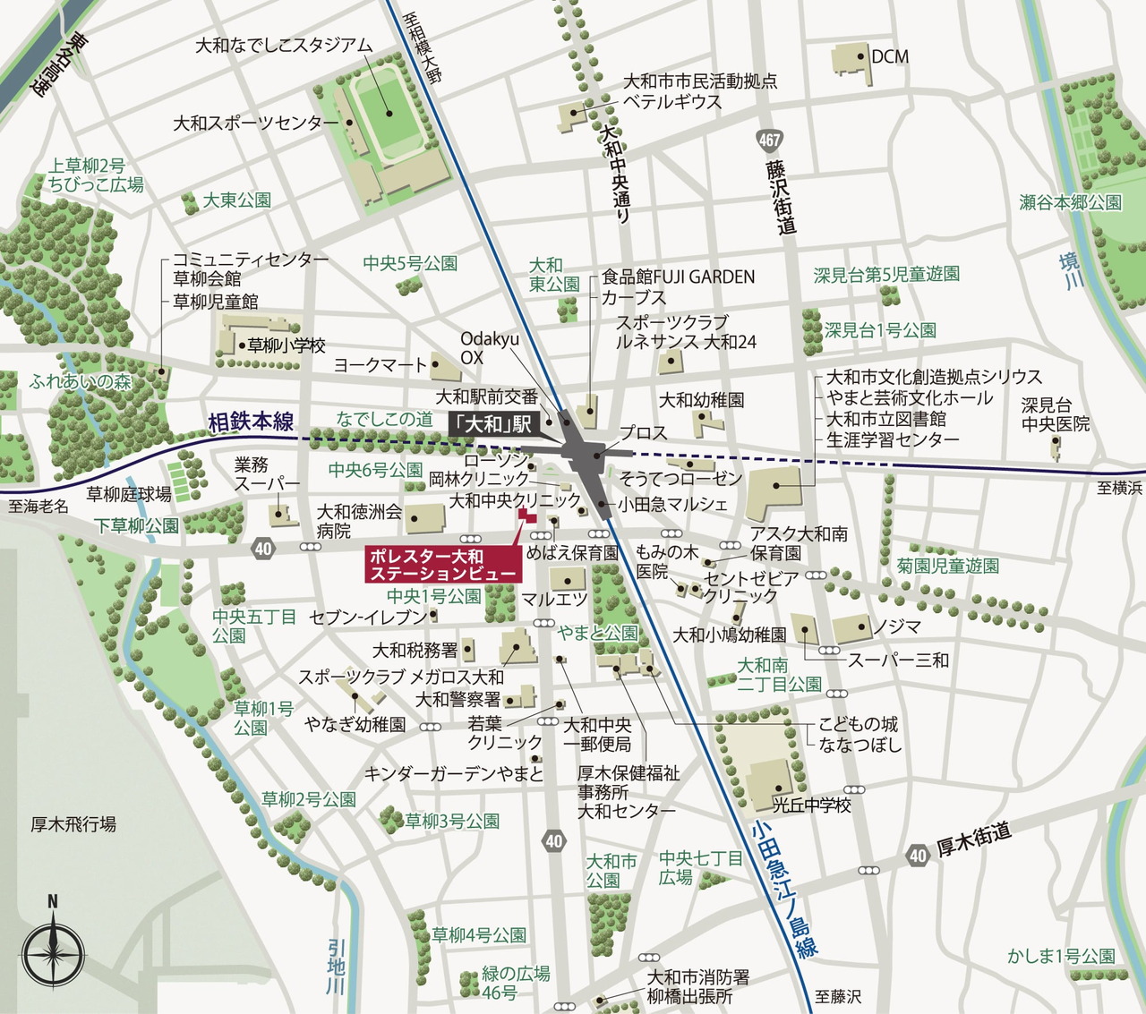 現地案内図