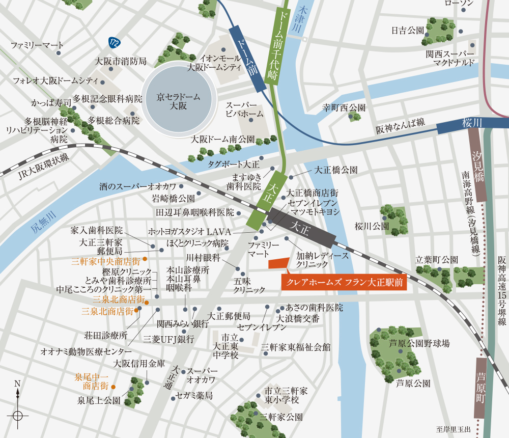 現地案内図