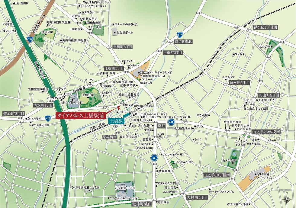 現地案内図