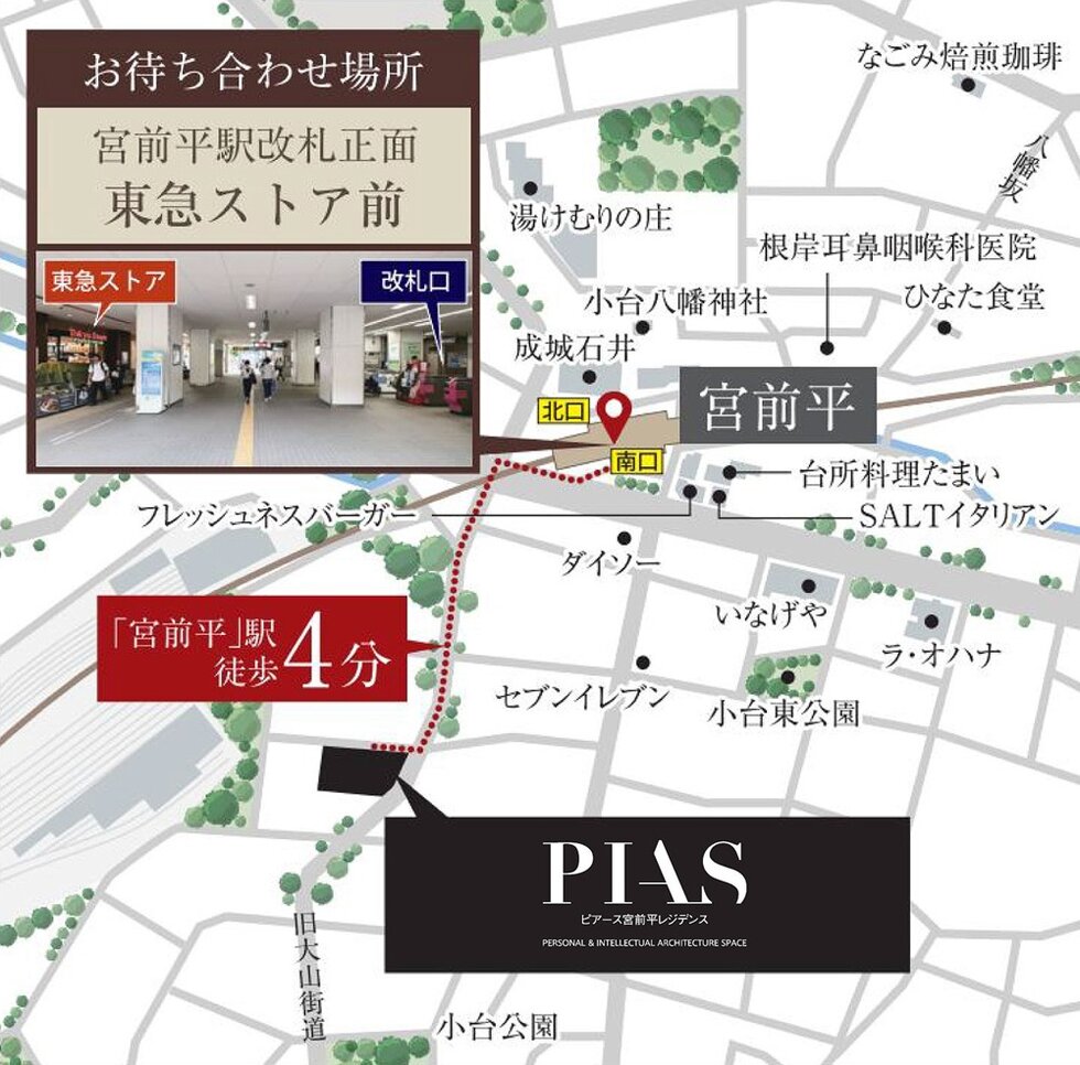 当日のお待ち合わせ・ご案内の流れ