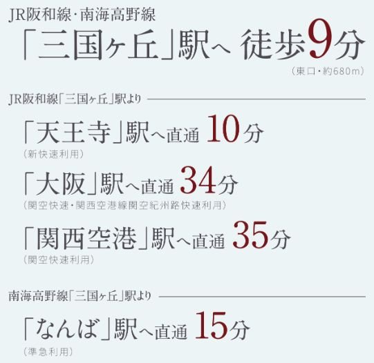 「三国ヶ丘」駅へ徒歩9分