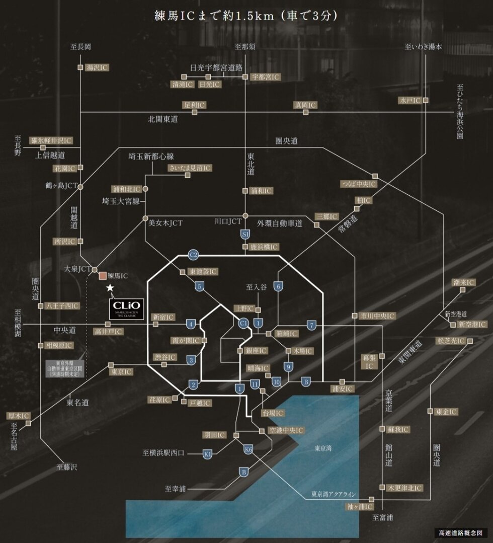 主要高速道路へスムーズに接続