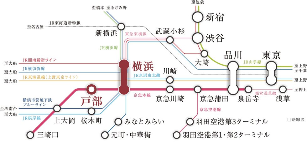 横浜駅1.5km圏内※1、自由自在な都市アクセスを使いこなし、
快適でアクティブな日常を享受する。