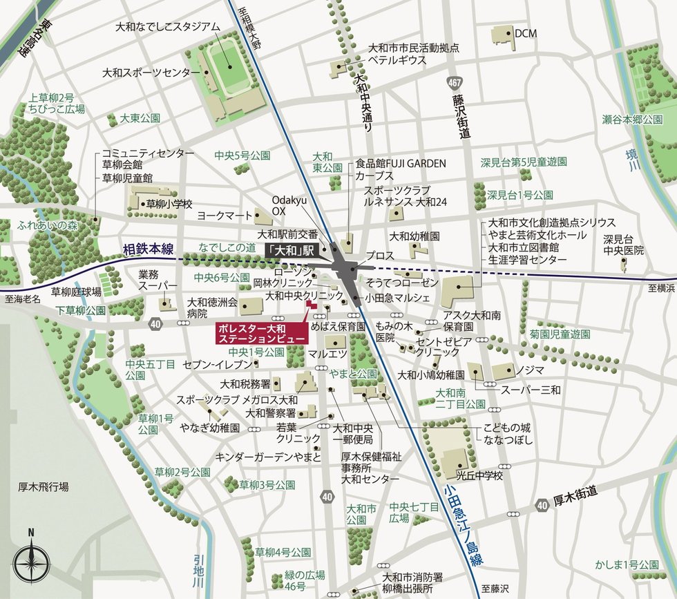 現地案内図