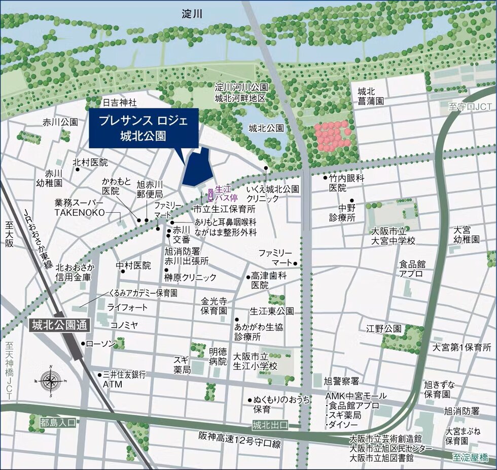 現地案内図