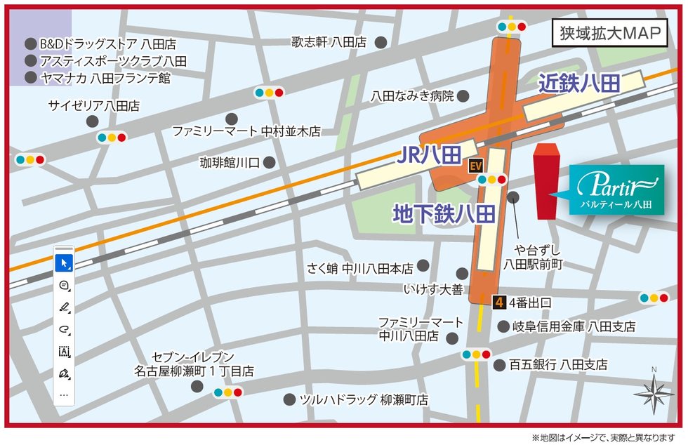 現地案内図（拡大）