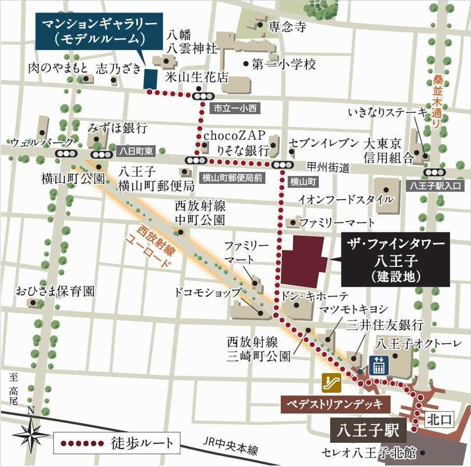 ギャラリーマップ（徒歩用）