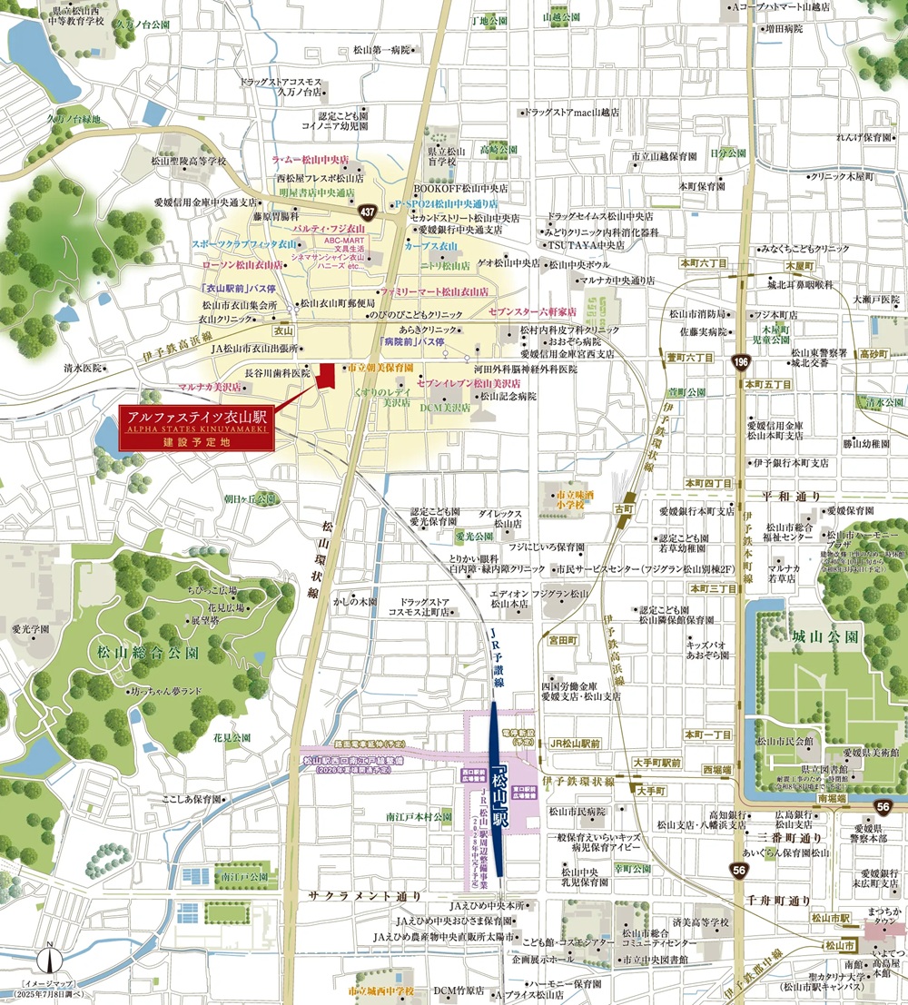 建設予定地案内図