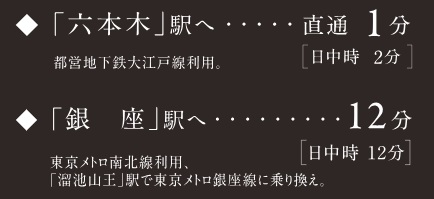東京メトロ南北線・都営地下鉄大江戸線「麻布十番」駅（徒歩6分）より