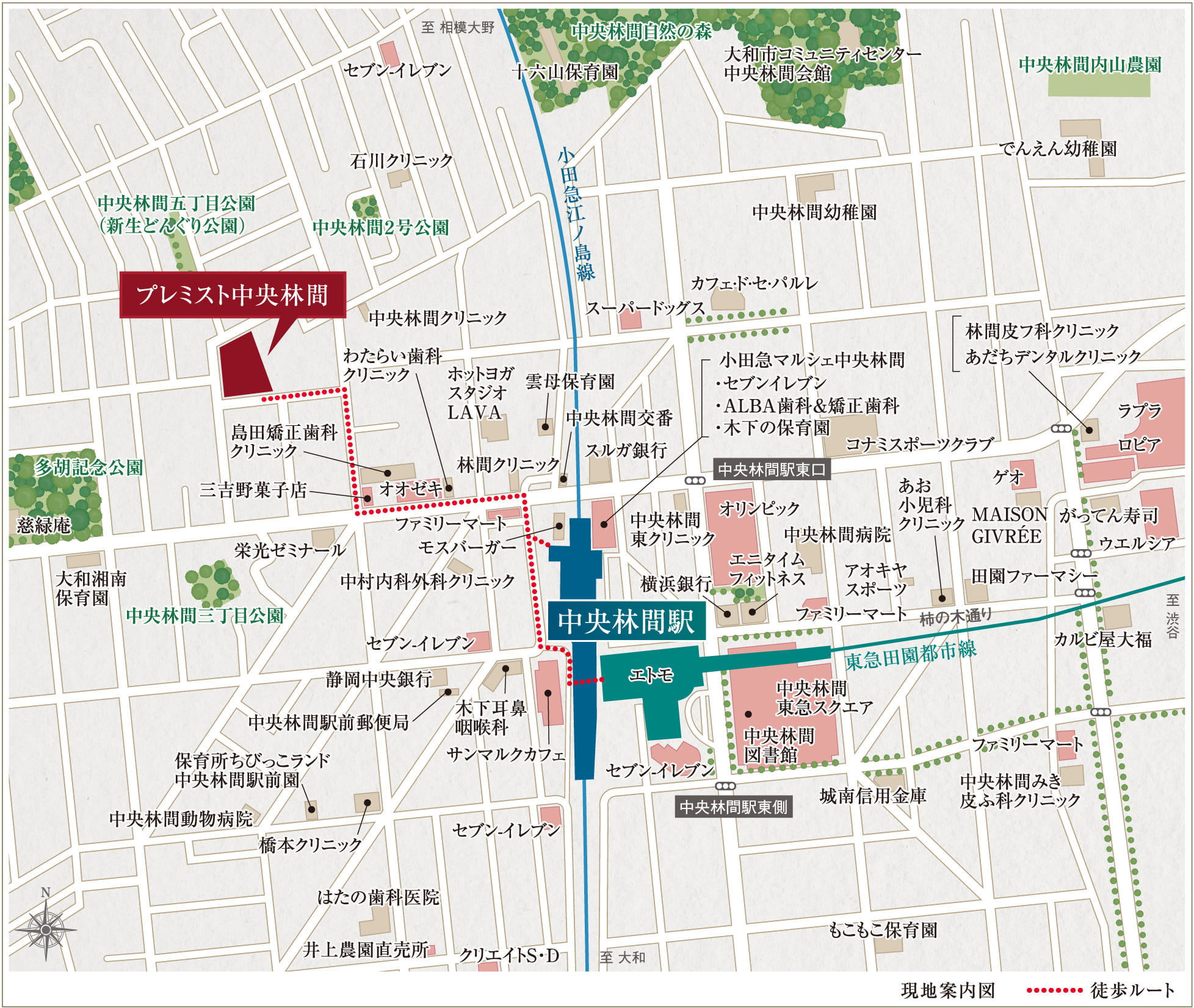 現地案内図
